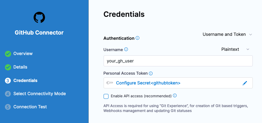 Add GitHub Creds